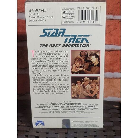 Sealed VHS Star Trek The Next Generation Episode 38 #A40 - Picture 3 of 7